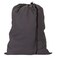Household Essentials Cotton Laundry Bag with Drawstring Closure, Gray