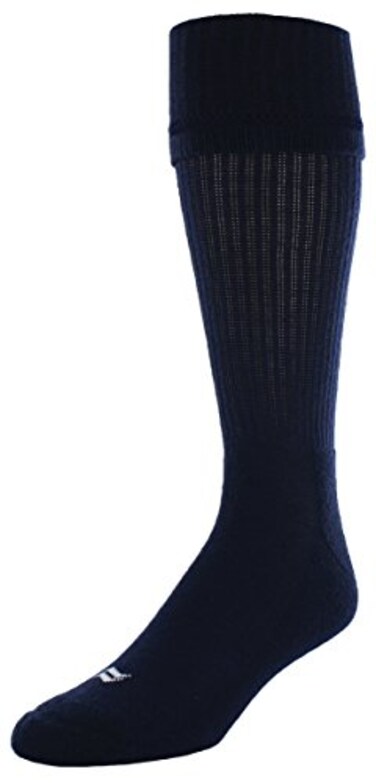 Sof Sole Soccer Over-the-Calf Team Athletic Performance Socks ,2 Pair, Medium, Navy Blue