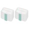 Sterilite Small Divided Box, Storage Bin w/Latching Lid, Clear, 12 Pack