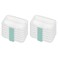 Sterilite Small Divided Box, Storage Bin w/Latching Lid, Clear, 12 Pack