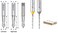 Amana Tool 317015 Solid Carbide Dowel Drill Bit Through Hole Boring Drill Bits 5mm Dia x 70mm Long x 10mm Shank Left Hand