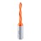 Amana Tool 317015 Solid Carbide Dowel Drill Bit Through Hole Boring Drill Bits 5mm Dia x 70mm Long x 10mm Shank Left Hand