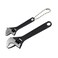 GENNEL 2pcs ,2.5 inch4 inchMini Adjustable Wrench, Black Small Spanner