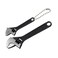 GENNEL 2pcs ,2.5 inch4 inchMini Adjustable Wrench, Black Small Spanner