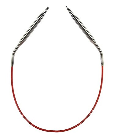 ChiaoGoo Red Circular Knitting Needles 12-Size 8/5mm