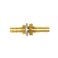 Joywayus 5/16" Hose Barb Thru-Bulk Head Hex Union Brass Fitting