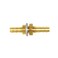 Joywayus 1/4" Hose Barb Thru-Bulk Head Hex Union Brass Fitting
