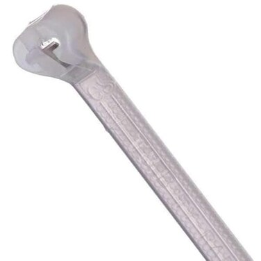 ThomasBetts Cable Tie, 5-1/2 in L, 1-1/4 in Max Bundle Dia., Natural, Nylon 6/6, 30 lb Strength, 1000 PK - 1 Each