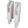 Prime-Line N 6559 White Plastic, Sliding Panel Door Bottom Guides ,Single Pack