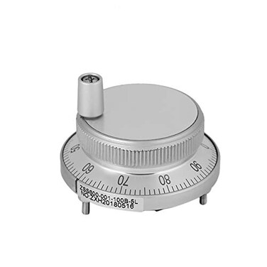 Yosoo 1-Piece Handwheel Rotary Encoder for CNC Systems - 5V 60mm 4-Terminal Lightweight Manual Control Mill Router with Pulse Output ,White