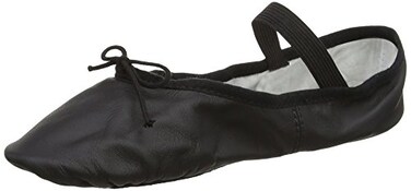Bloch Women's Dansoft Full Sole Leather Ballet Slipper, Black, 6.5 E US