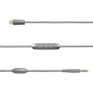 V-MODA SpeakEasy DAC/AMP 3-Button Lightning Cable - Grey