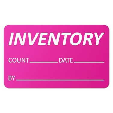OfficeSmartLabels Inventory Labels, 2.5 x 1.5 inch, Bright Pink, 300 Labels