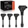 A-Premium Set of 4 Ignition Coil Pack - 3-Pins