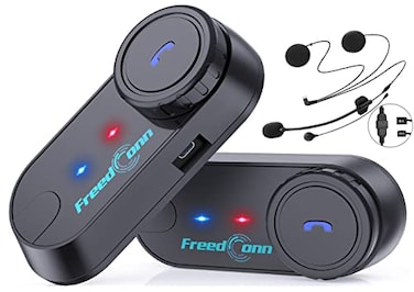 FreedConn TCOM VB Bluetooth Motorcycle Helmet Intercom Headset, 2 Pack