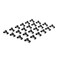 Olsa Tools Black Spring-Loaded Socket Clips 1/4-Inch, 24-Pack, Part 1135