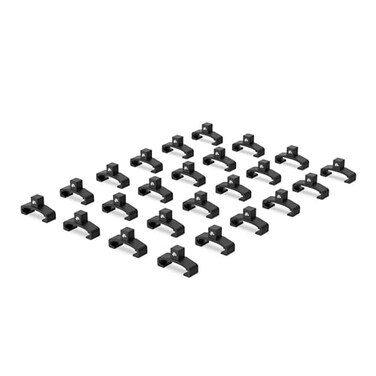 Olsa Tools Black Spring-Loaded Socket Clips 1/4-Inch, 24-Pack, Part 1135