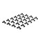 Olsa Tools Black Spring-Loaded Socket Clips 1/4-Inch, 24-Pack, Part 1135