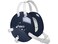 ASICS Snap Down Earguard, Navy, One Size