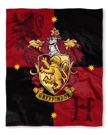Northwest Harry Potter House Crests Silk Touch Throw Blanket 50" x 60"- Gryffindor