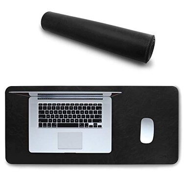 Londo Leather Extended Mouse Pad&ldquo; Large Desk Mat for OfficeGaming, Smooth Writing Surface, Non-Slip Base, DurableStylish Workspace Accessory