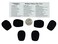 Compete Audio Standard Microphone Windscreens ,Microphone Covers6-Pack Headset/Lapel ,LavalierFitness Instructor/Gamer Pack Black