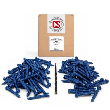 Chenango Supply 1/4 x 1-3/4" Hex Head Concrete Screw Anchors