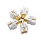 Cable Matters 5-Pack Gold-Plated BNC Keystone Jack Inserts, White