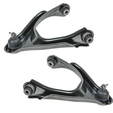 TRQ Front Upper Driver and Passenger Side Control Arm and Ball Joint Set 2
