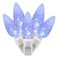 Vickerman 100 Light C6 LED Light Set Blue Lights on White Wire