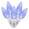 Vickerman 100 Light C6 LED Light Set Blue Lights on White Wire
