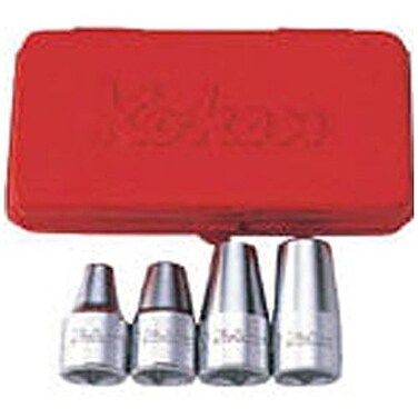 Ko-ken 4203MF 1/2 Sq. Dr. Stud Bolt Setter Set M6-M12 4-Pc