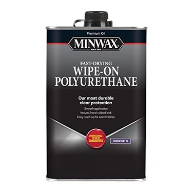 Minwax Oil-Based Wipe-On Polyurethane, 1 Quart, Satin