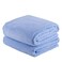 JML Microfiber Bath Towels, 30"x60", 2 Pack, Blue