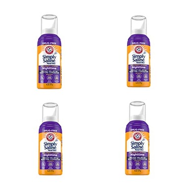 Simply Saline ArmHammer Nasal Mist Nighttime Extra Strength Eucalyptus&ldquo; 4.6 oz ,Pack of 4