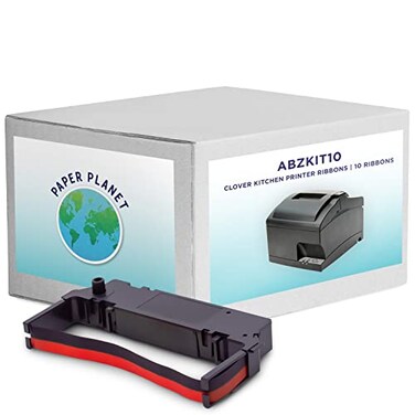 PaperPlanet RedBlack Ink Ribbon for Clover Kitchen Printer SP700 10 Pack