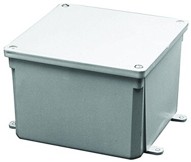 ThomasBetts Carlon E987R 6 Inch Junction Box, Polycarbonate, Gray