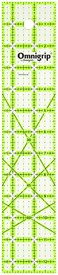 Omnigrid Omnigrip Non-Slip Rectangle Quilting Ruler, Cuts Two -1/2" x 12-1/2" Fabric