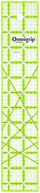 Omnigrid Omnigrip Non-Slip Rectangle Quilting Ruler, Cuts Two -1/2" x 12-1/2" Fabric
