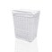 ARPAN Wicker Washing Cloth Laundry Basket with White Lining, Medium