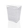 ARPAN Wicker Washing Cloth Laundry Basket with White Lining, Medium