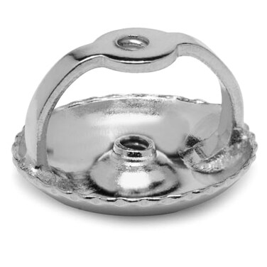 Everyday Elegance Solid 14K White Gold Single Earring Backs Replacement