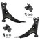 TRQ Front Lower Driver and Passenger Side Control Arm and Ball Joint Set 4