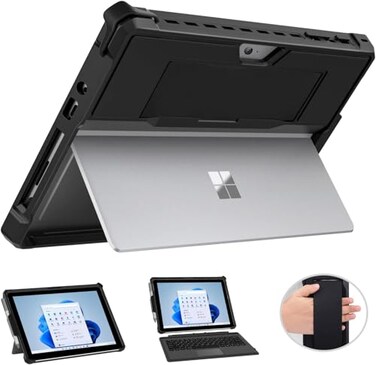 MoKo Case Fit Microsoft Surface Go 4/Go 3/Go 2/Surface Go 2018, Black