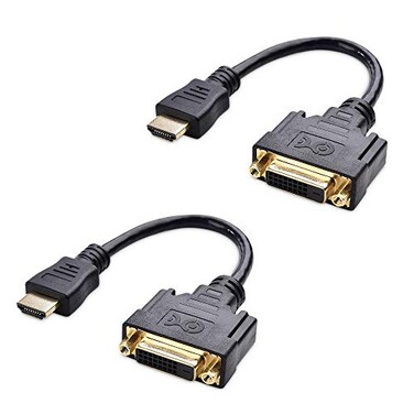 Cable Matters 2-Pack HDMI to DVI Adapter, DVI to HDMI Adapter