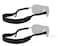 Croakies Original XL Extra Large Neoprene Elastic Eyeglass and Sunglass Retainer / Strap, Black ,2 Pack