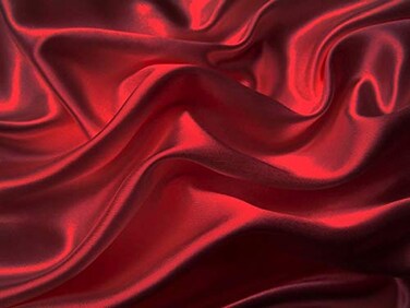MK Home Mk Collection 4pc Full Size Soft Silky Satin Solid Red Deep Pocket Sheet Set New