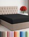 CGK Unlimited Queen Fitted Sheet - Single Fitted Sheet Only - 8-16" Deep Pockets - Black