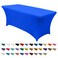ABCCANOPY 6FT Spandex Table Cover, Stretch Fitted Tablecloth, Royal Blue