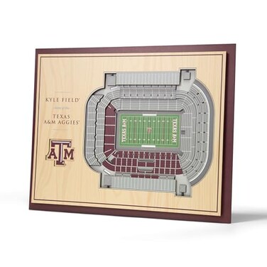YouTheFan NCAA Texas AM Aggies 5 Layer StadiumView Wall Art